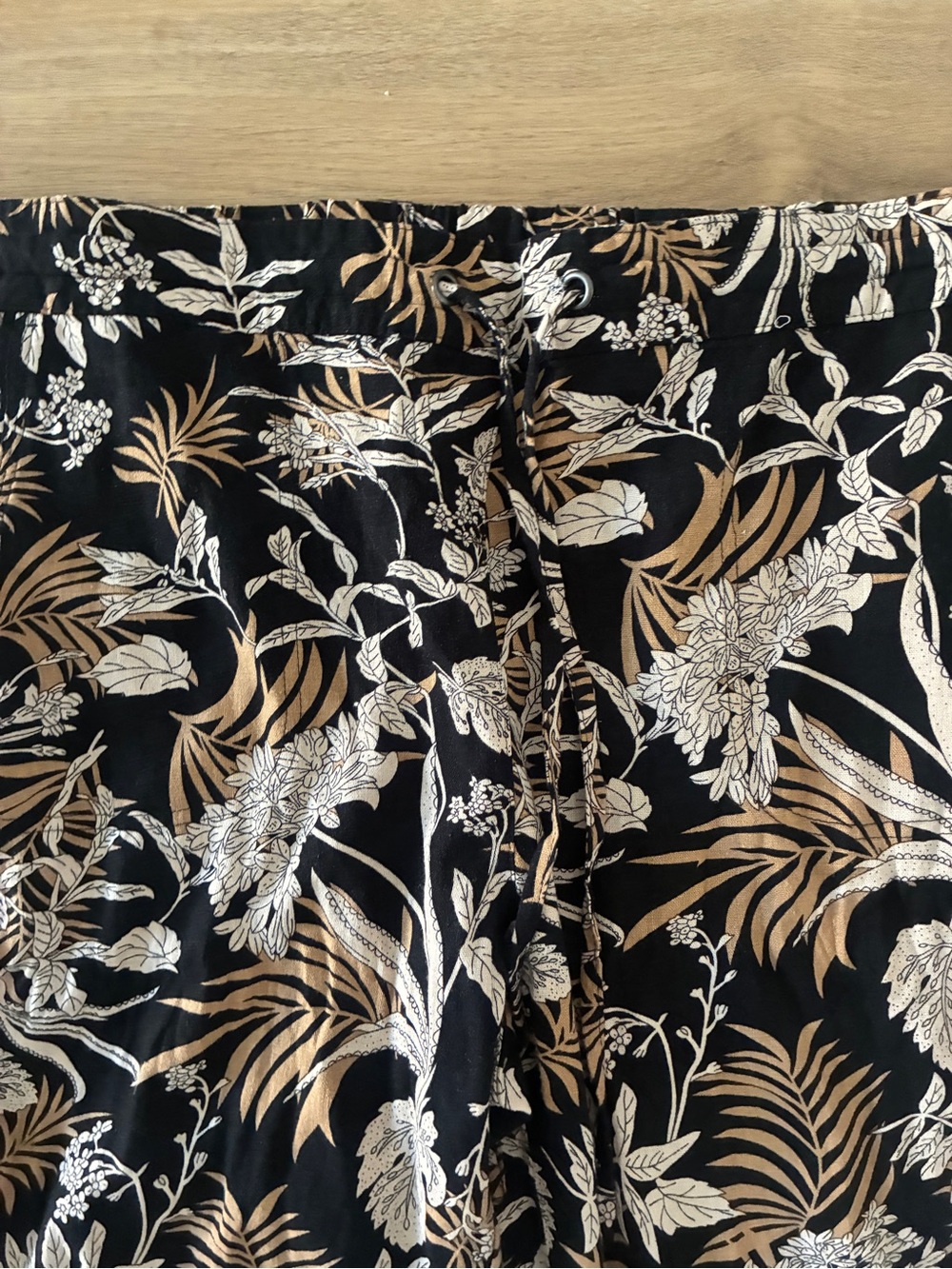 Pe Se Women’s Linen Blend Tropical Print Pants, Large | NWOT - Picture 4 of 10